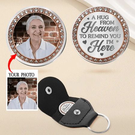 Personalized Pocket Hug Keychain for Gifts & Memorial Use